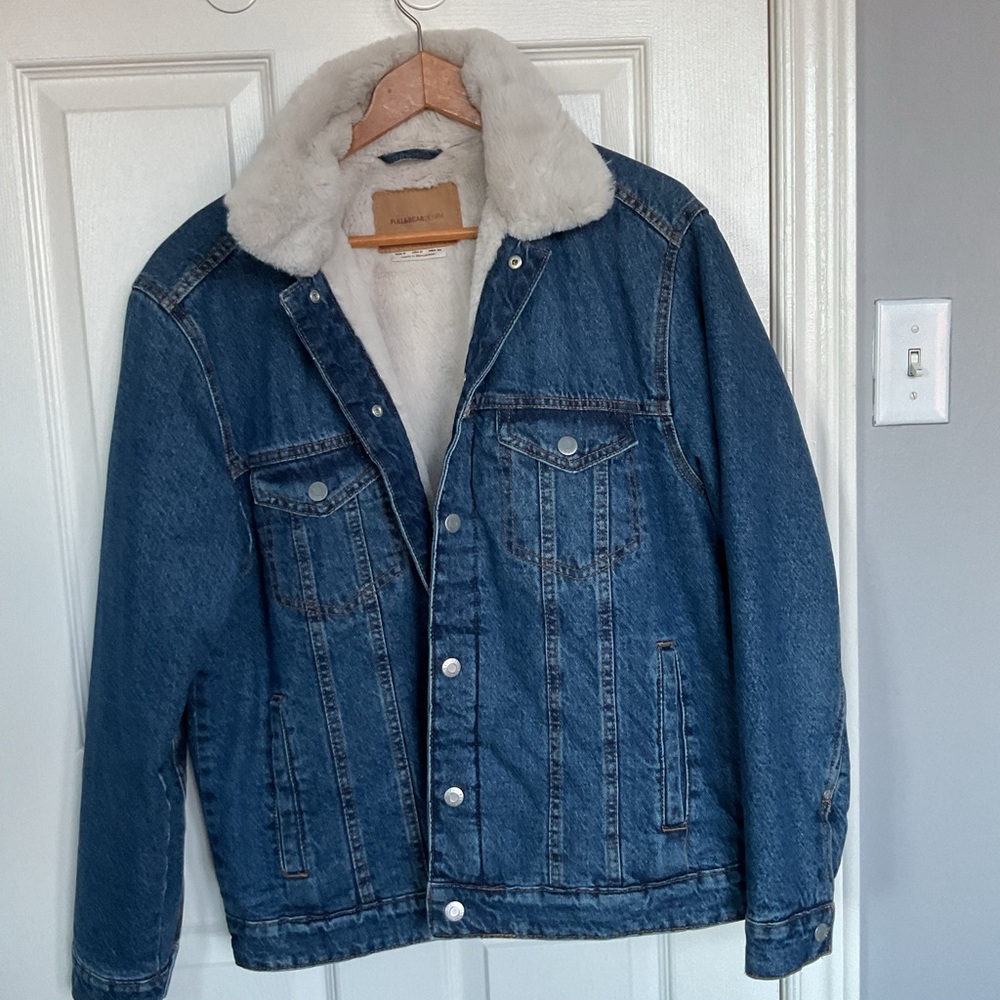 Pull and bear denim jacket for Men, Medium